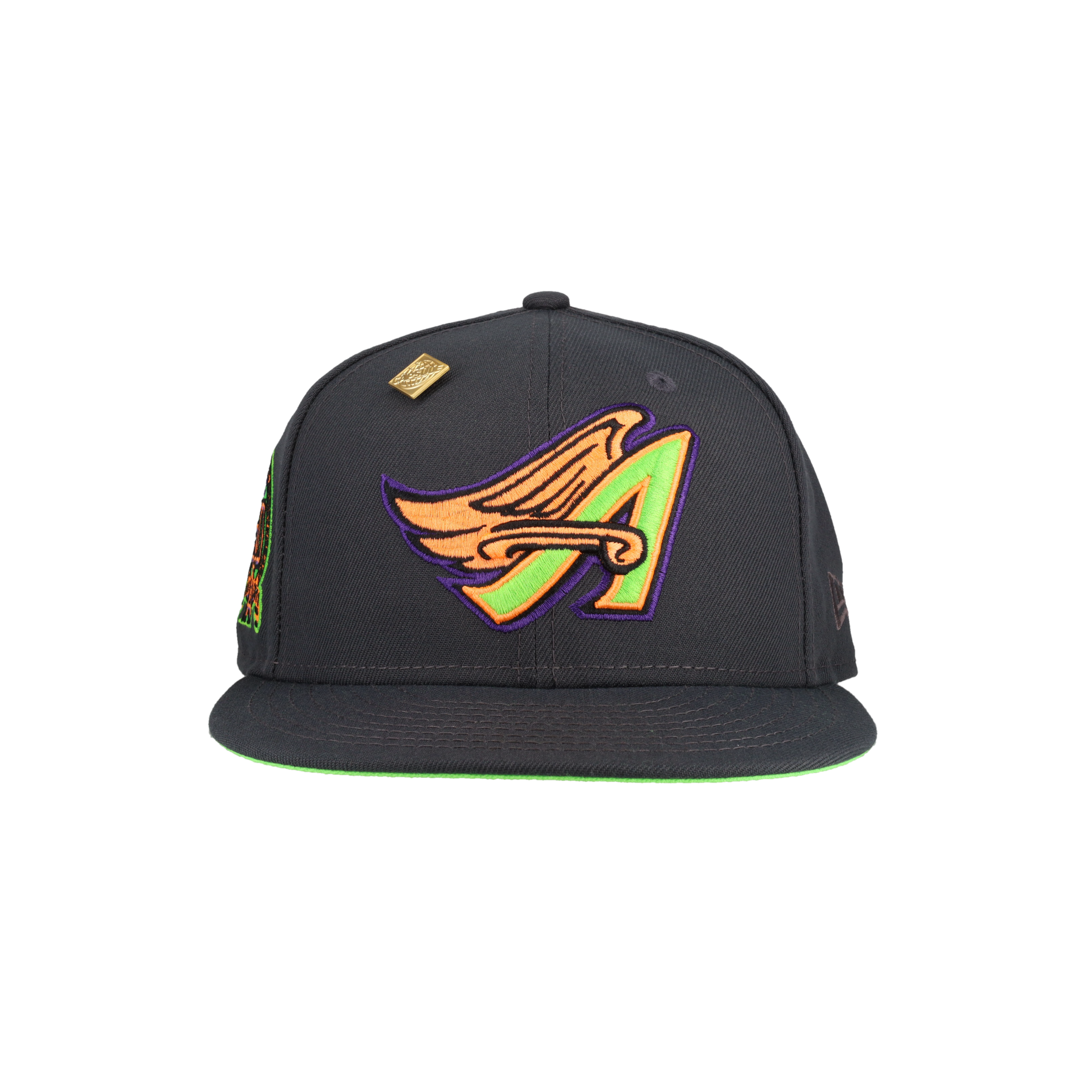 Anaheim Angels 50th Anniversary Patch Grey New Era 59Fifty Fitted Hat