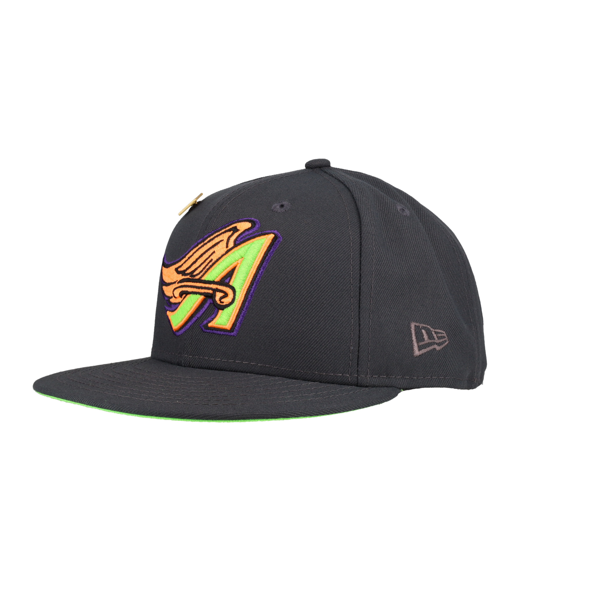 Anaheim Angels 50th Anniversary Patch Grey New Era 59Fifty Fitted Hat