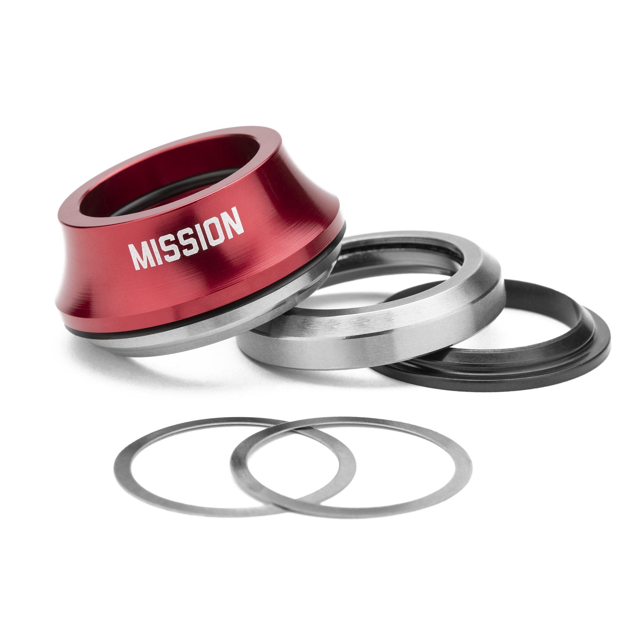 Mission BMX Turret Integrated Headset 15mm - Red