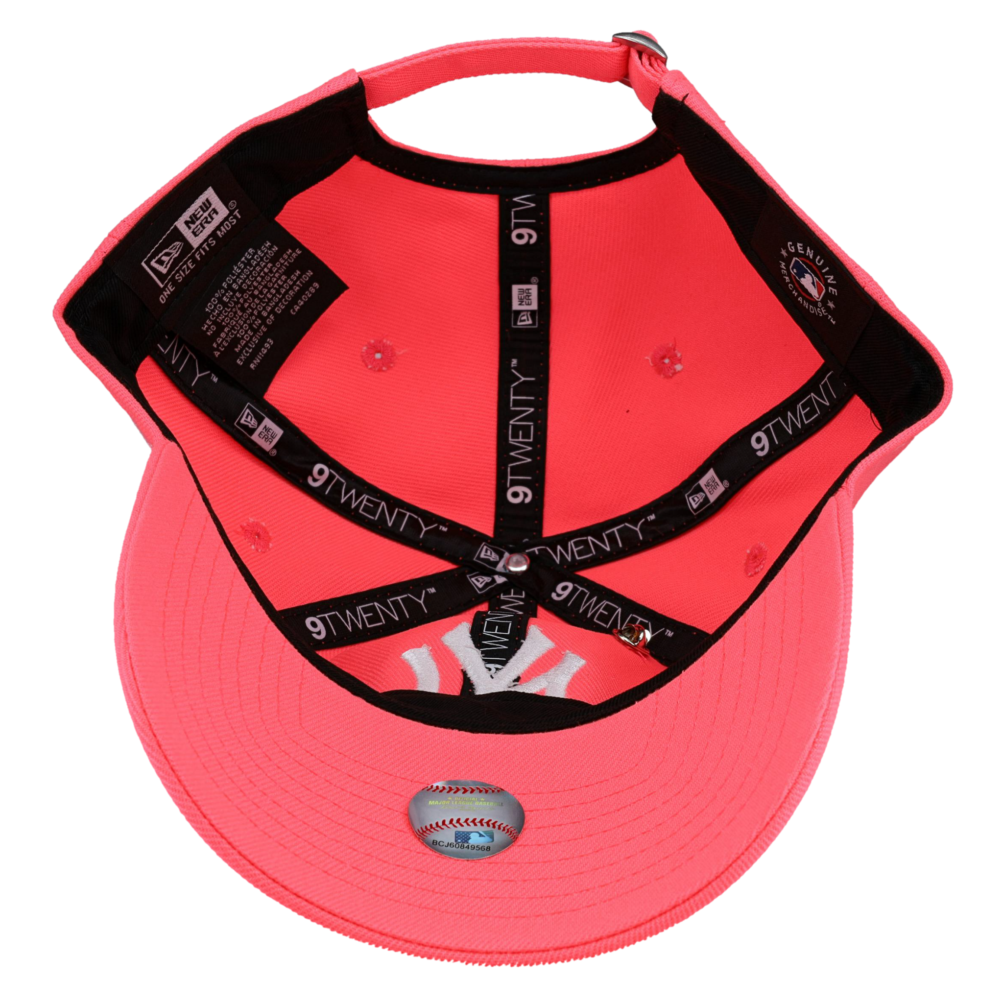 New York Yankees New Era 9Twenty Adjustable Hat (Pink Glow)
