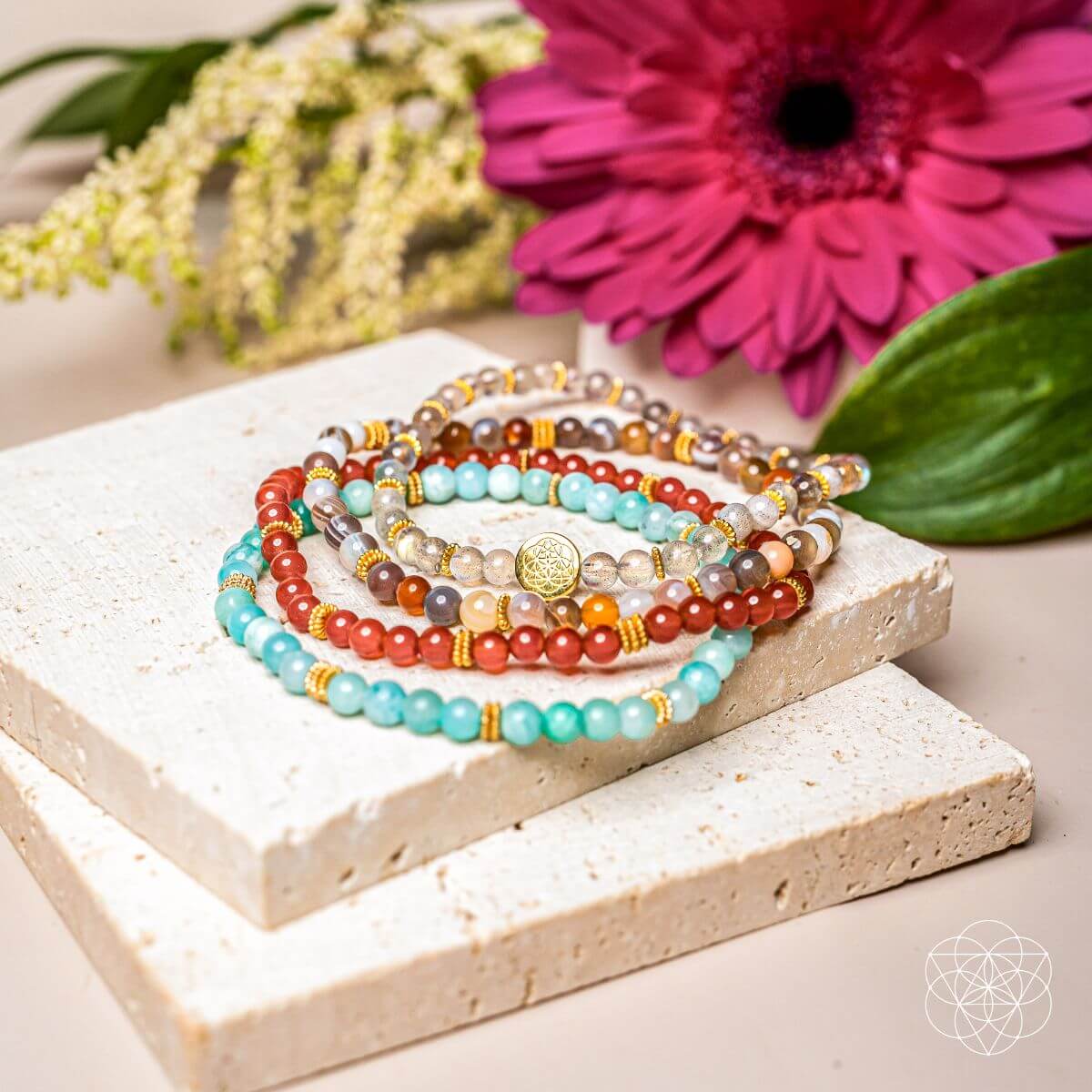 I Am Healthy: Mind, Body & Spirit Bracelet Pack of 4