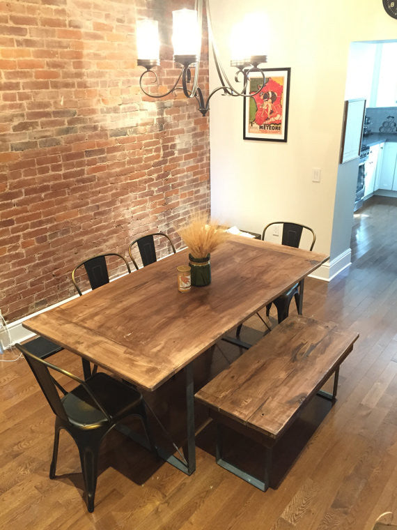 Rustic Industrial Dining Table