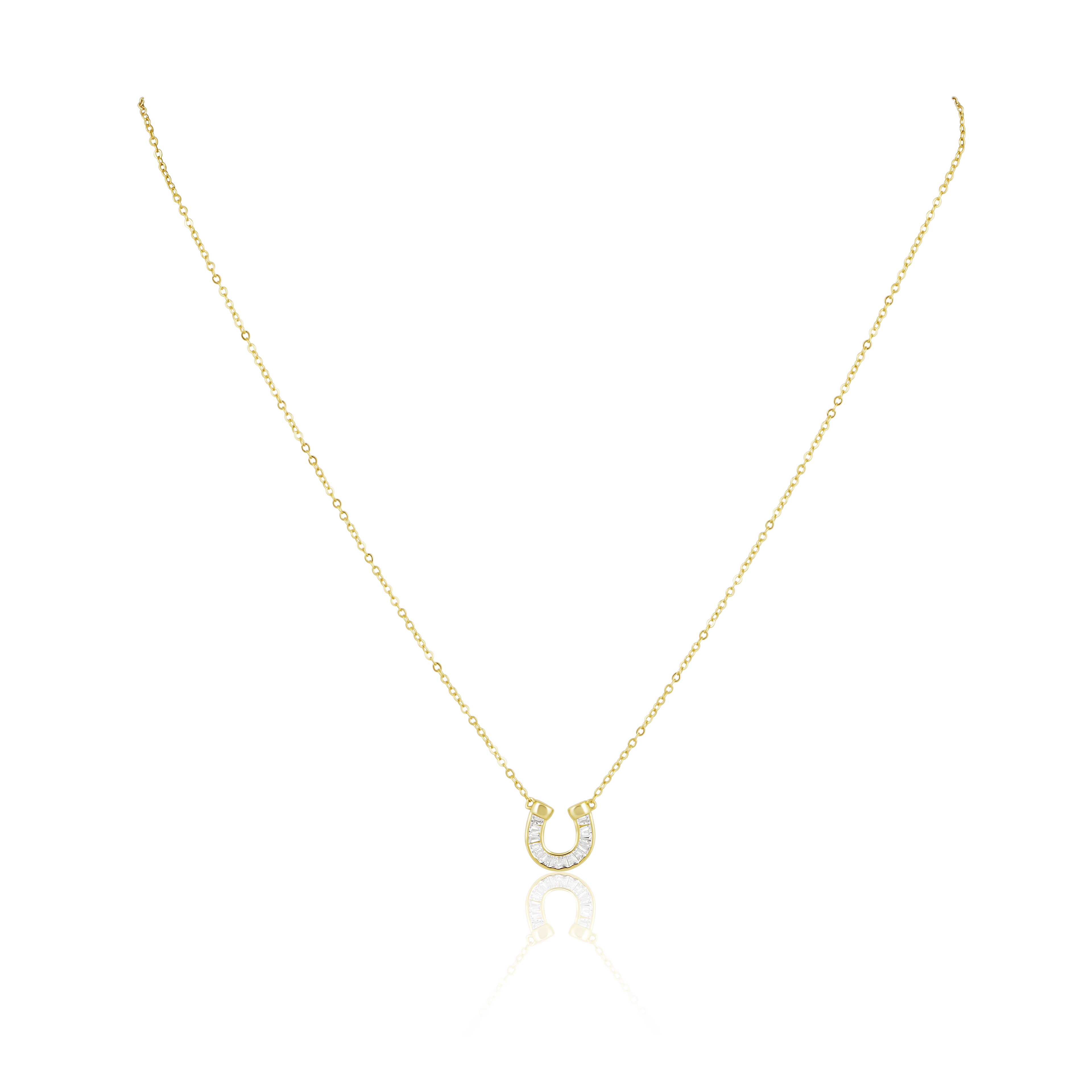 Off To The Races Horseshoe Necklace