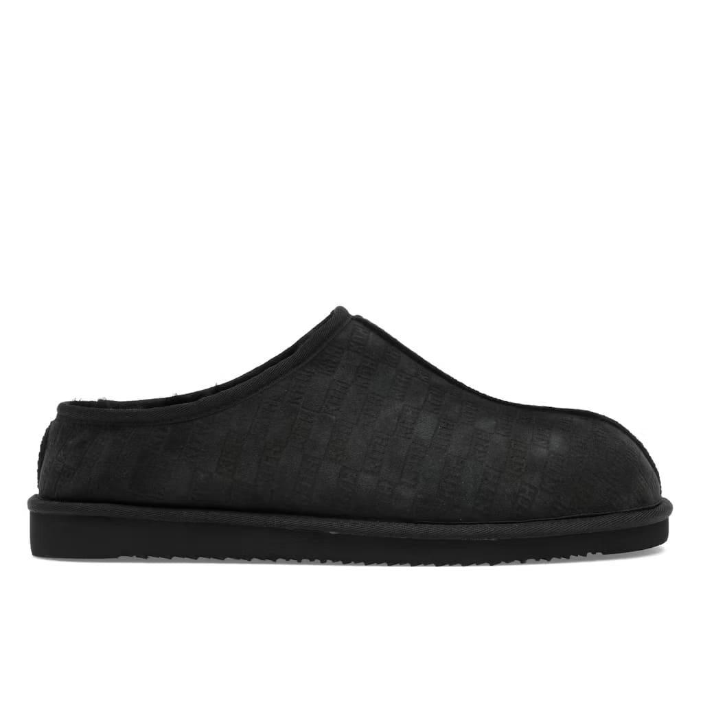 Kith Kithmas Monogram Shearling Slippers Black