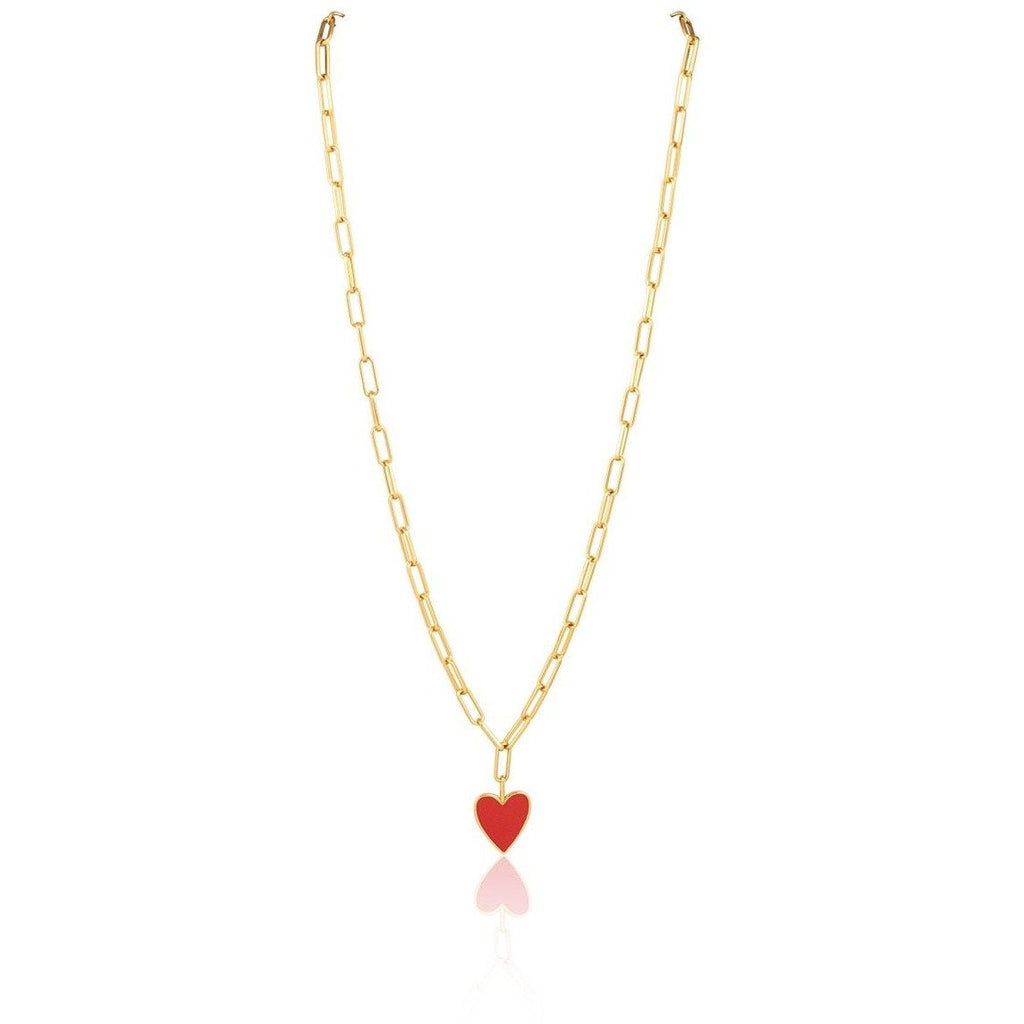 Jamie Enamel Heart Necklace