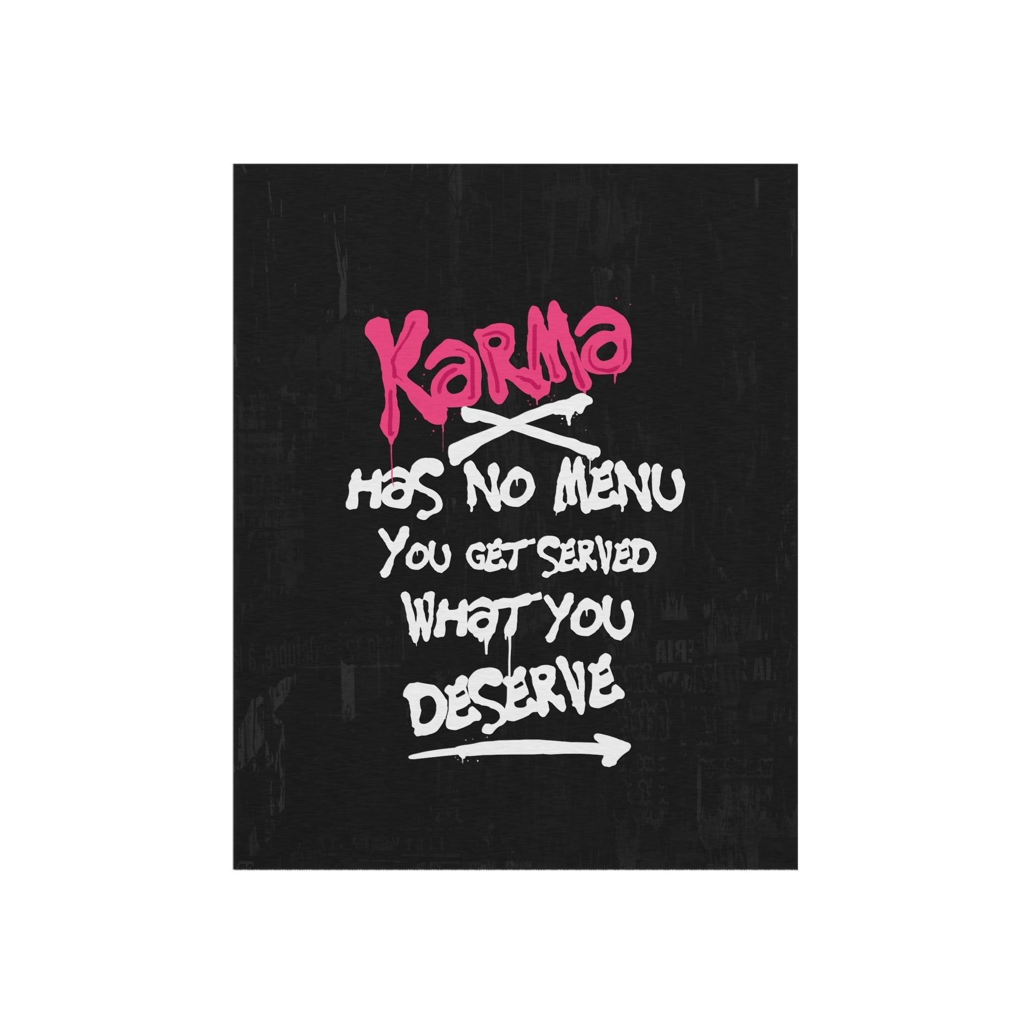 Karma Has No Menu Rug
