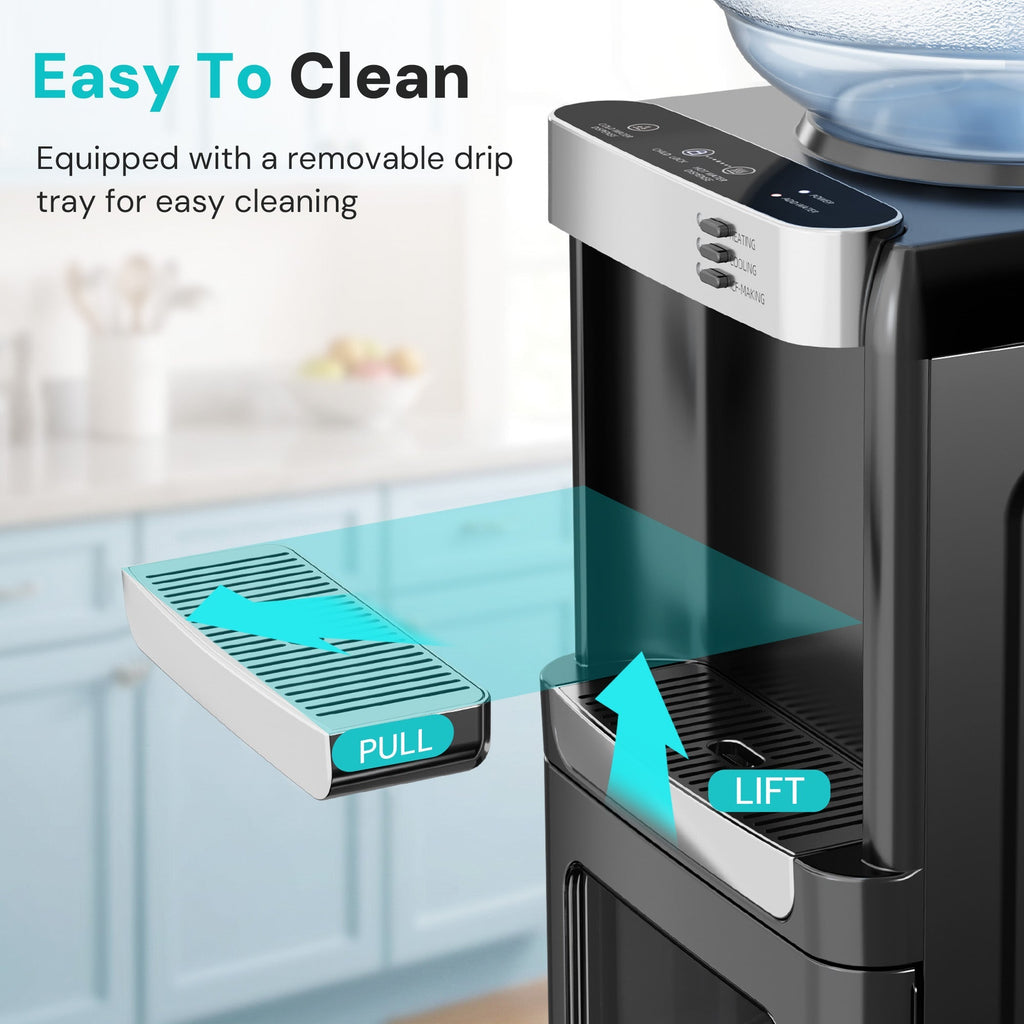 Kismile 4 in 1 Water Cooler Dispenser with Ice Maker