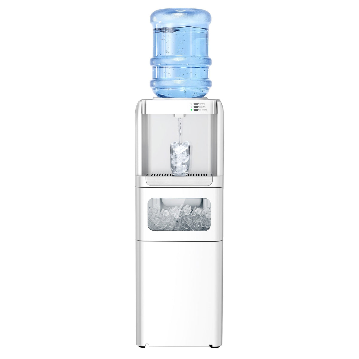 Kismile 4 in 1 Water Cooler Dispenser with Ice Maker