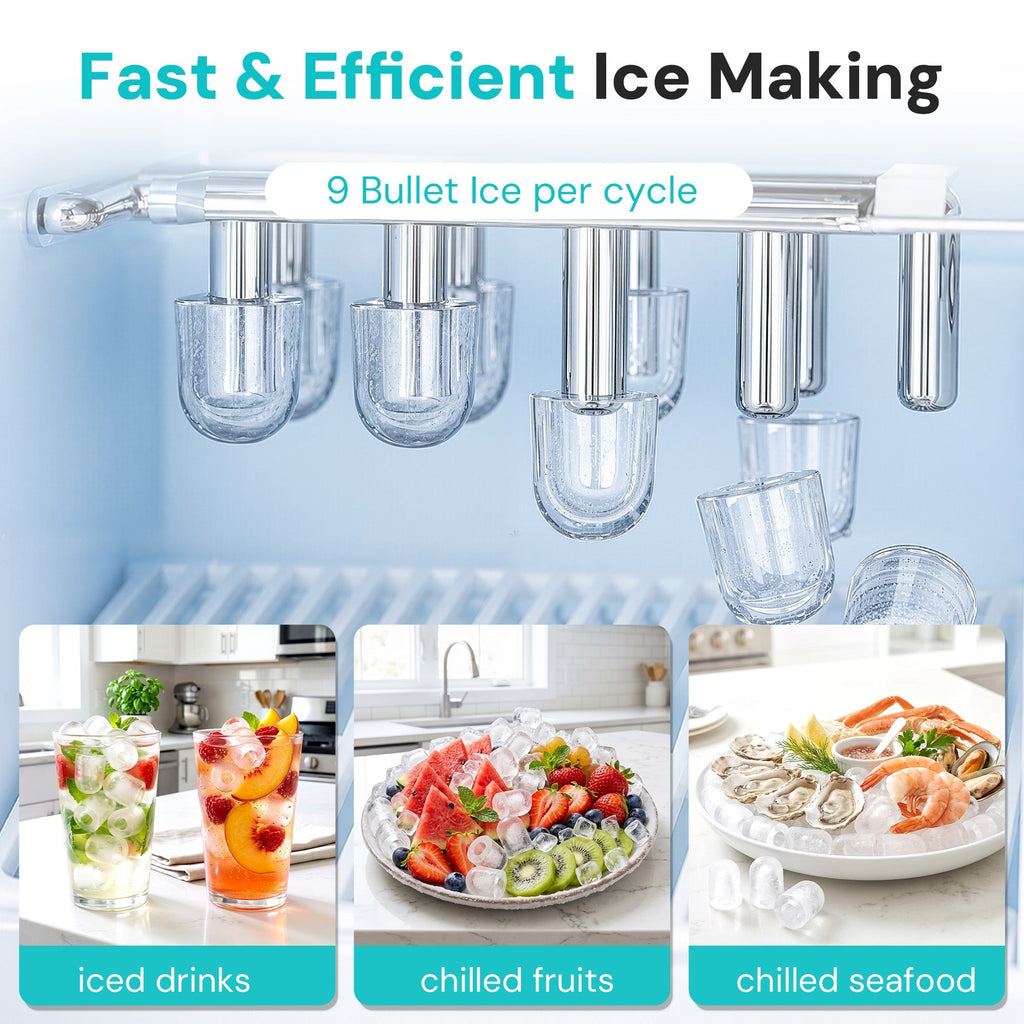Kismile 4 in 1 Water Cooler Dispenser with Ice Maker