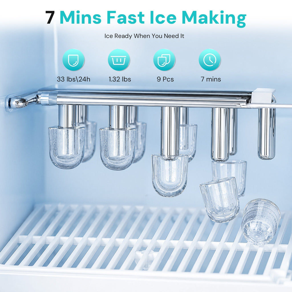 Kismile 4 in 1 Water Cooler Dispenser with Ice Maker