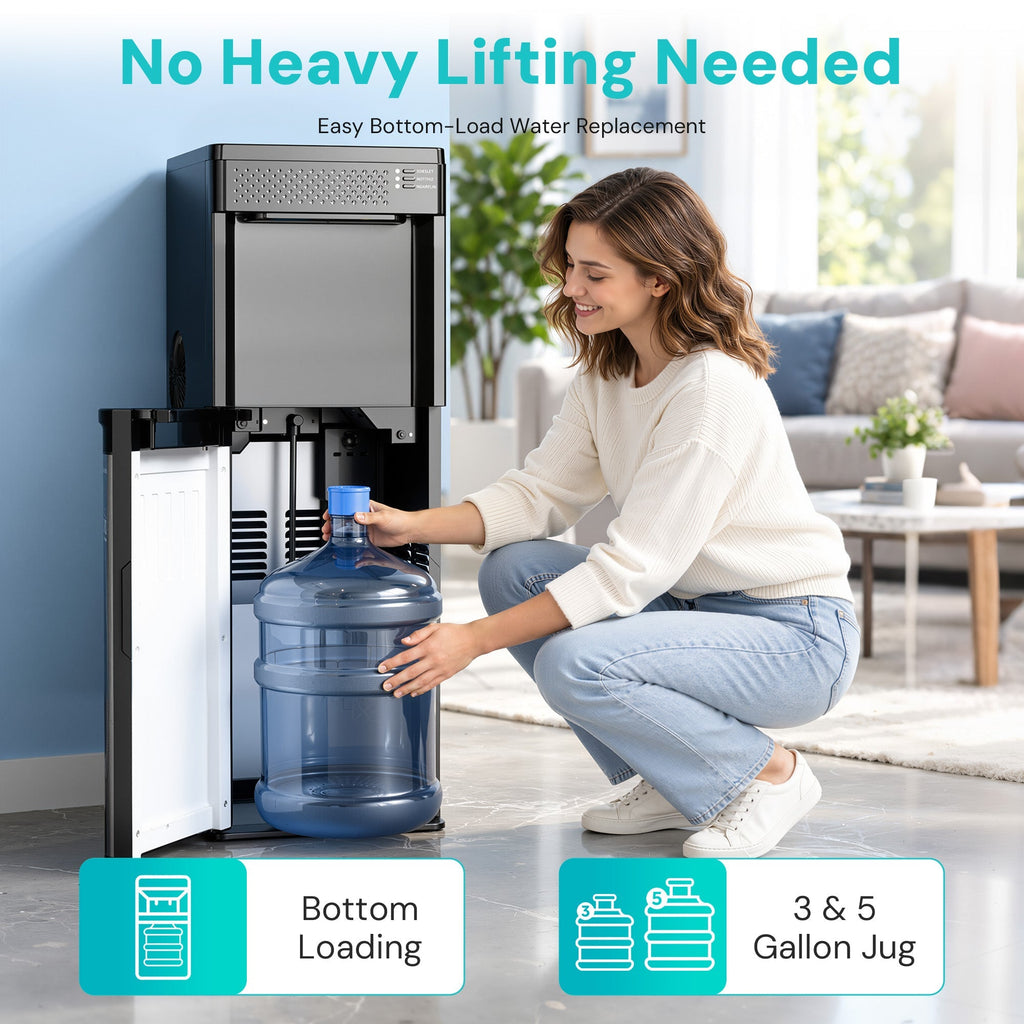 Kismile 4 in 1 Water Cooler Dispenser with Ice Maker