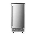 Kismile Commercial Built-in Ice Maker Machine,80Lbs/Day,Under Counter Ice Cube Maker with 24H Timer,Built-in Freestanding Ice Maker for Home & Office(Silver)