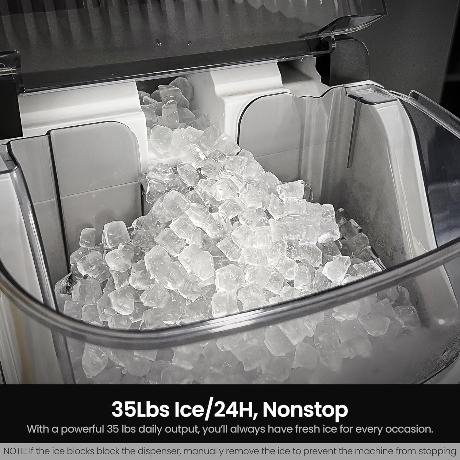 Kismile Nugget Countertop Ice Maker Z5815NB