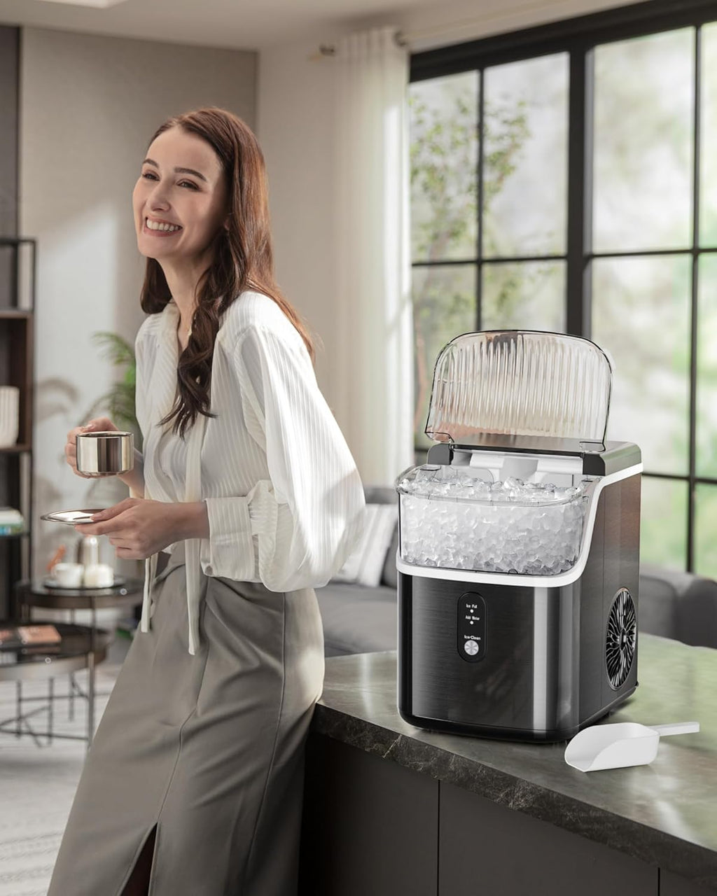 Kismile Nugget Countertop Ice Maker Z5815NB