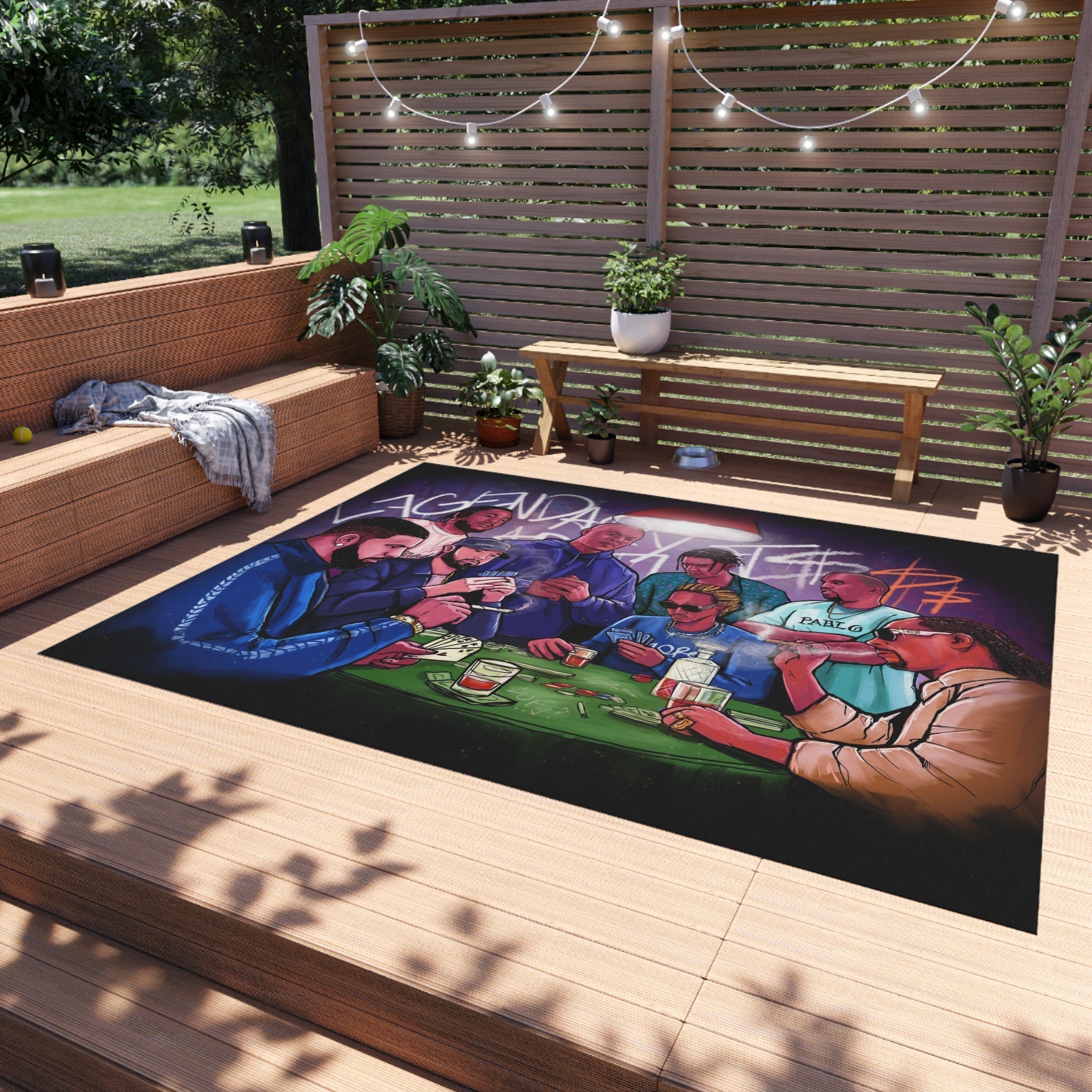 Legendary Hip-Hop Artists Rug