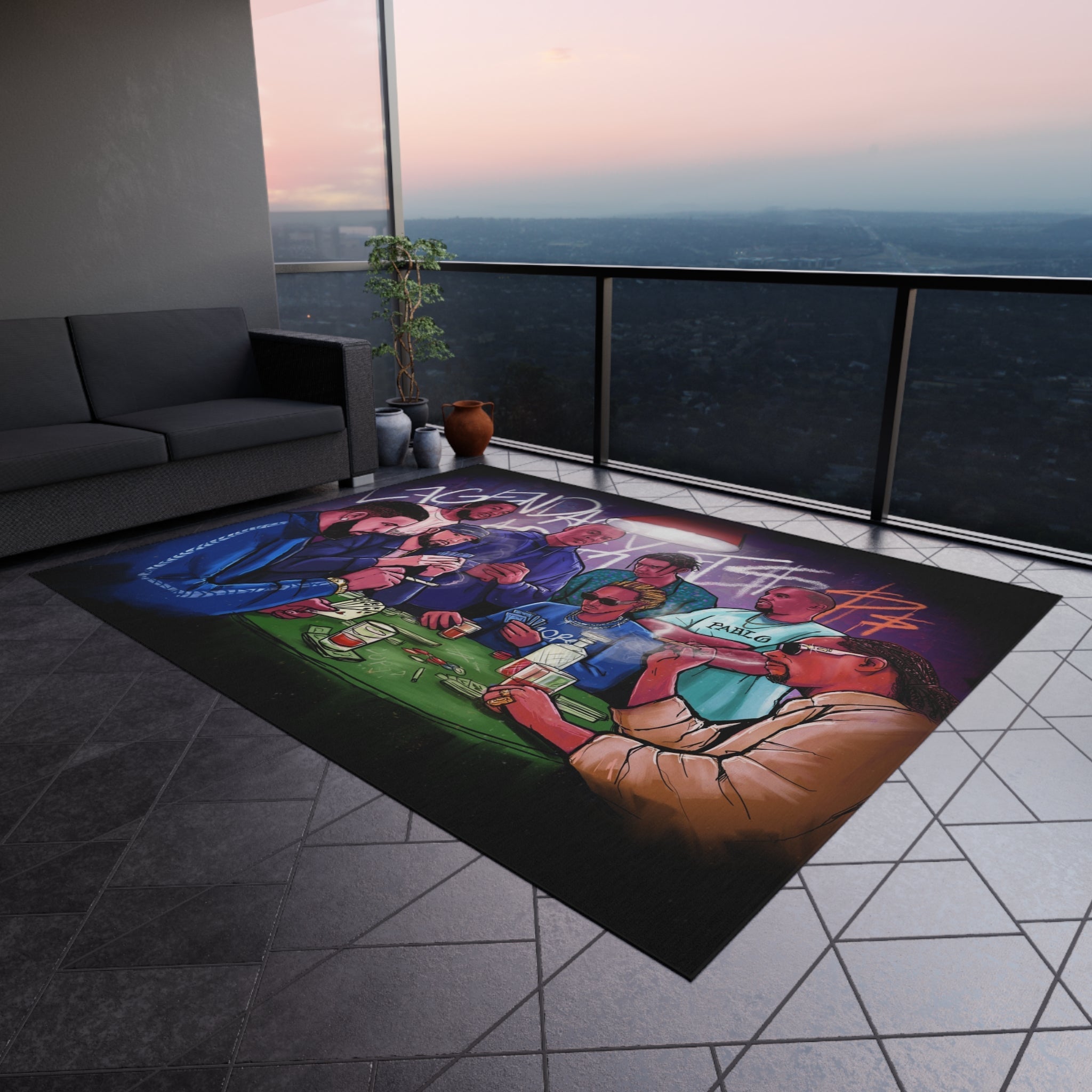 Legendary Hip-Hop Artists Rug