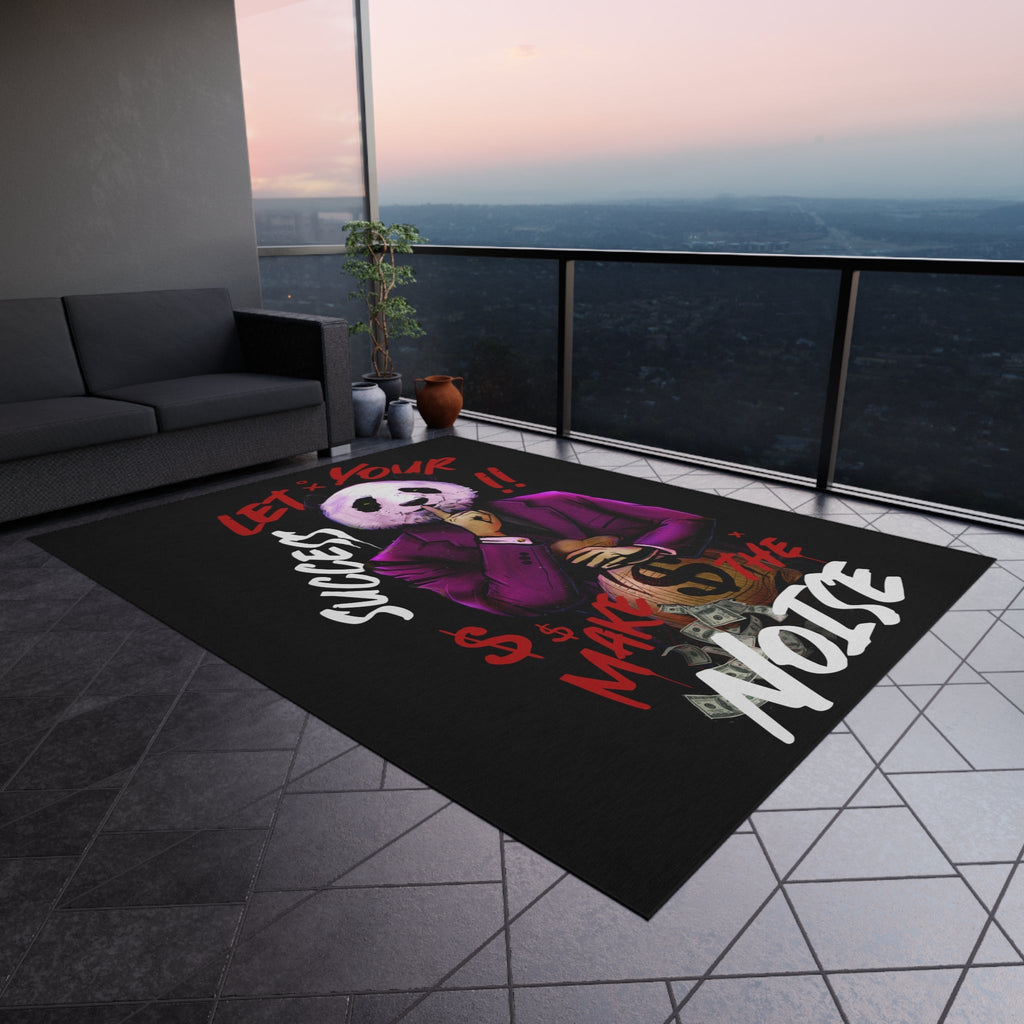 Let Your Success Make The Noise Black Rug