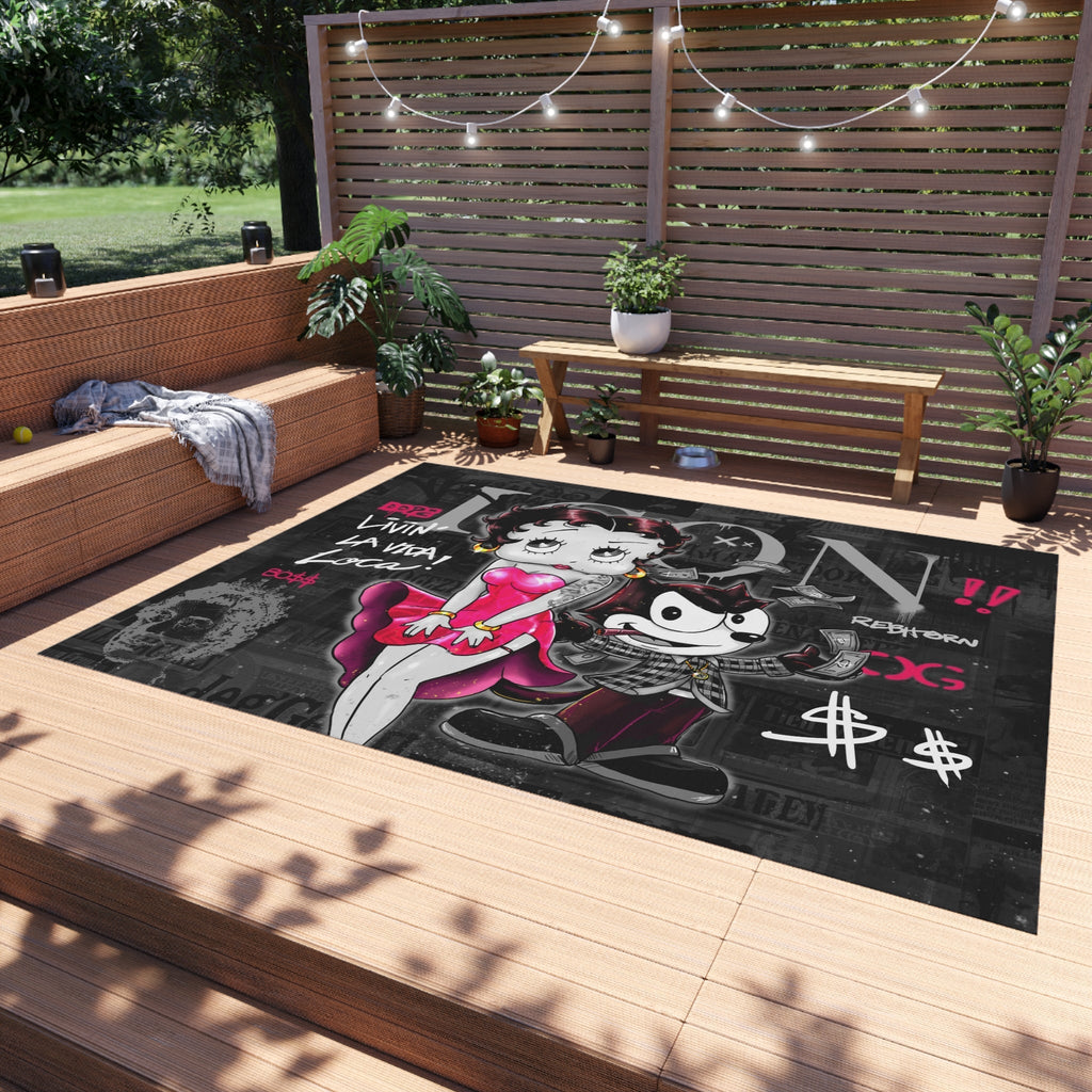 Livin La Vida Loca Black&Gold Rug