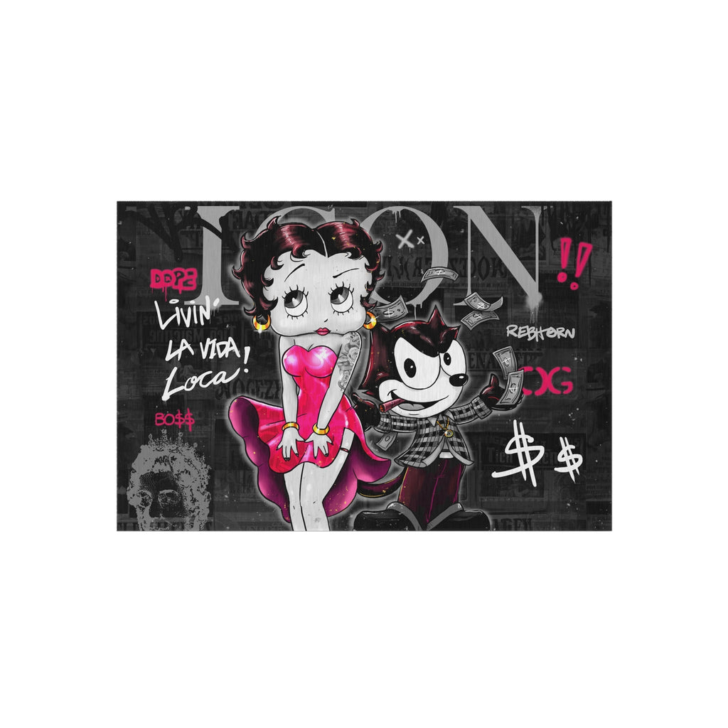 Livin La Vida Loca Black&Gold Rug