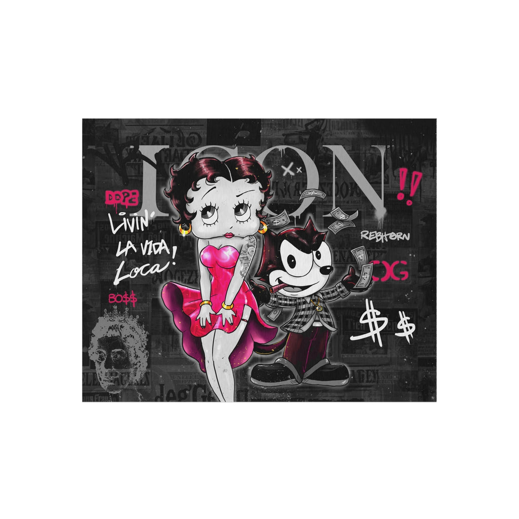 Livin La Vida Loca Black&Gold Rug