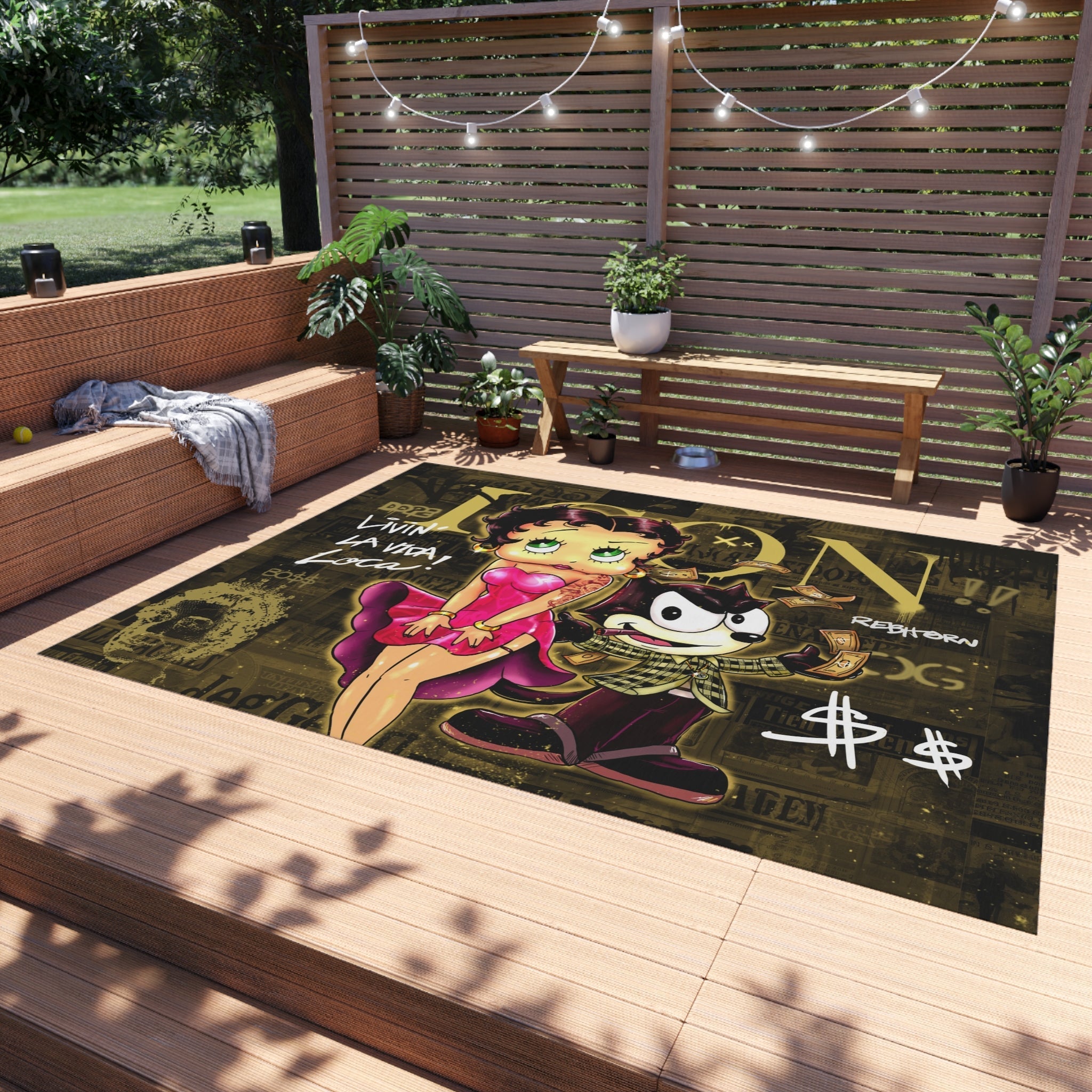 Livin La Vida Loca Gold/Yellow Rug