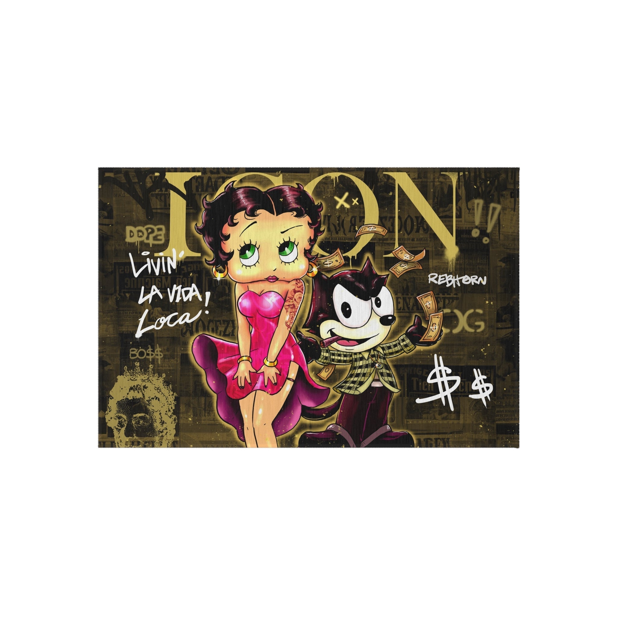 Livin La Vida Loca Gold/Yellow Rug