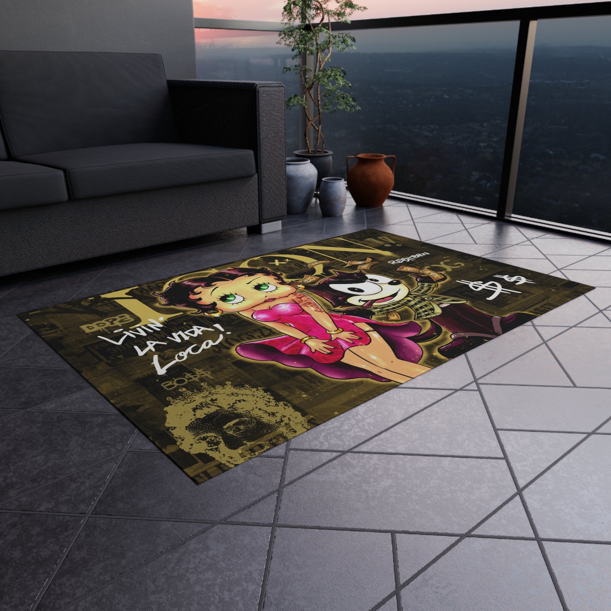 Livin La Vida Loca Gold/Yellow Rug