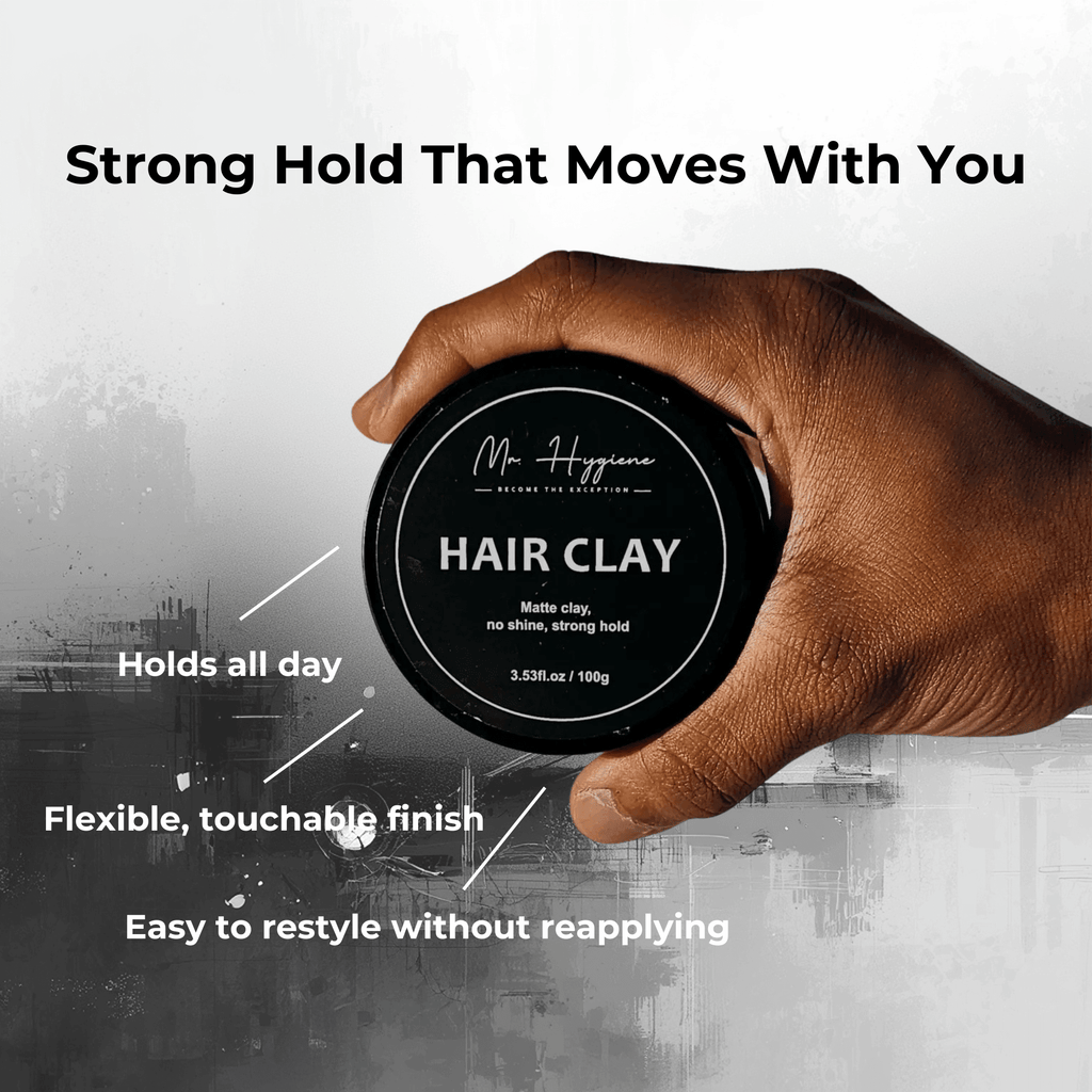 Matte Finish Hair Clay for Men - Strong Hold, Natural Look