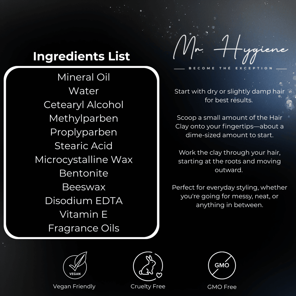 Matte Finish Hair Clay for Men - Strong Hold, Natural Look