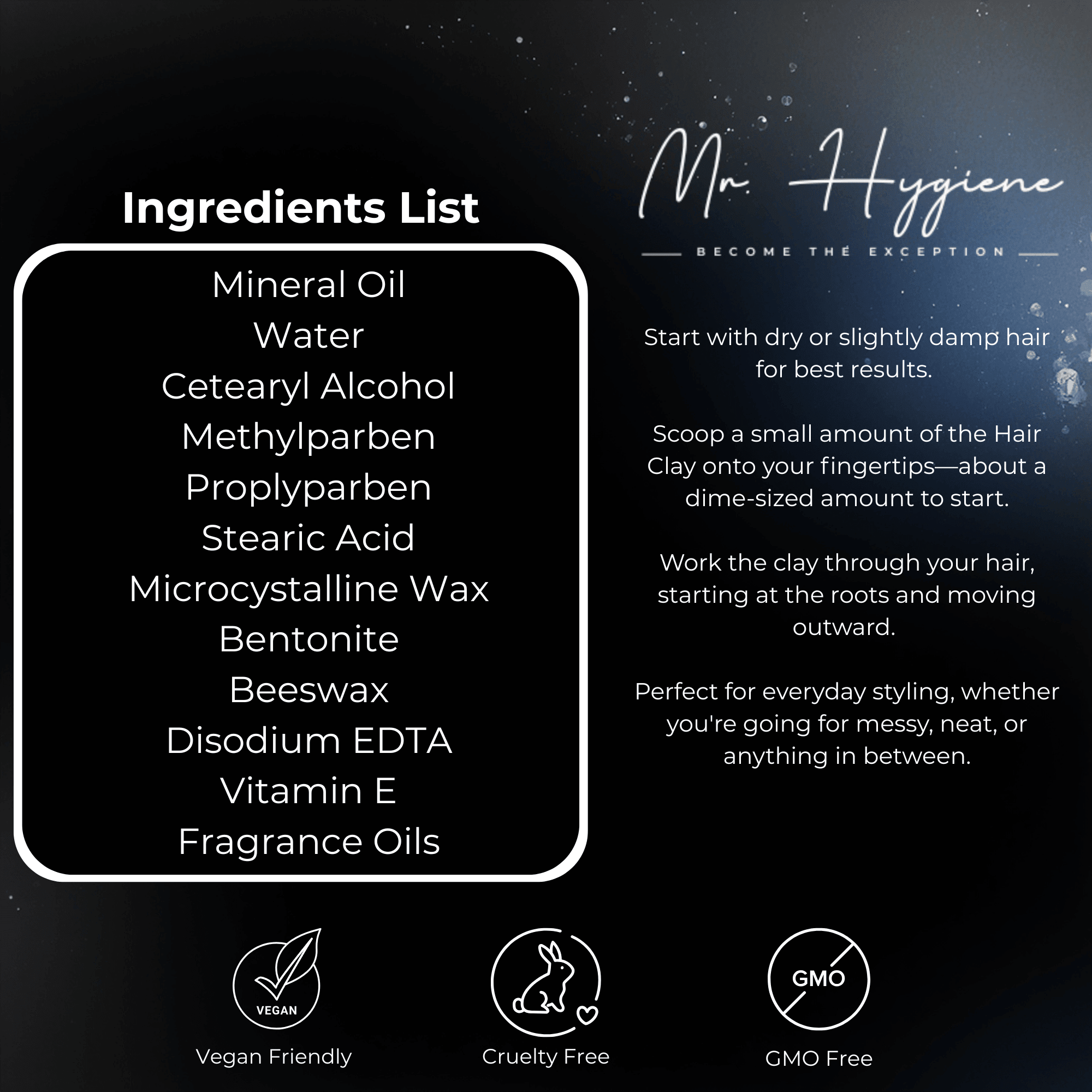 Matte Finish Hair Clay for Men - Strong Hold, Natural Look