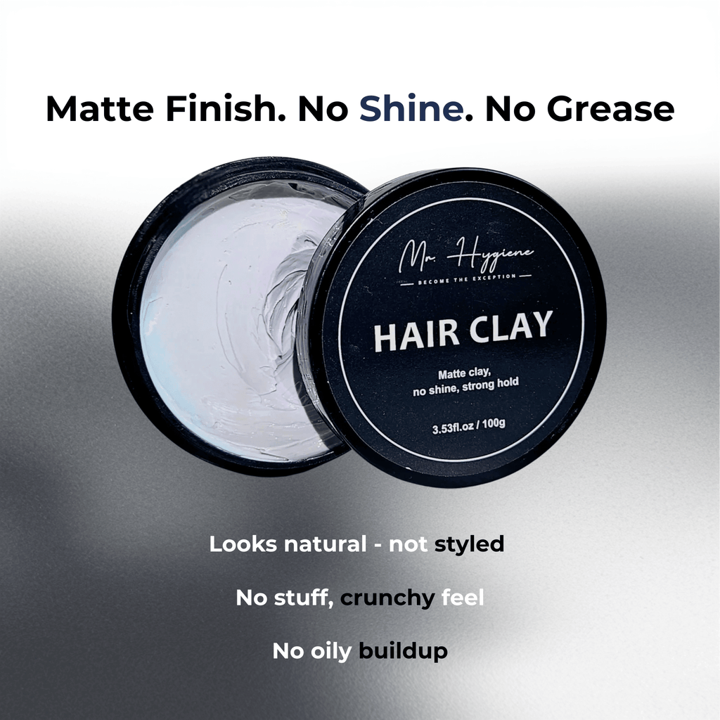 Matte Finish Hair Clay for Men - Strong Hold, Natural Look