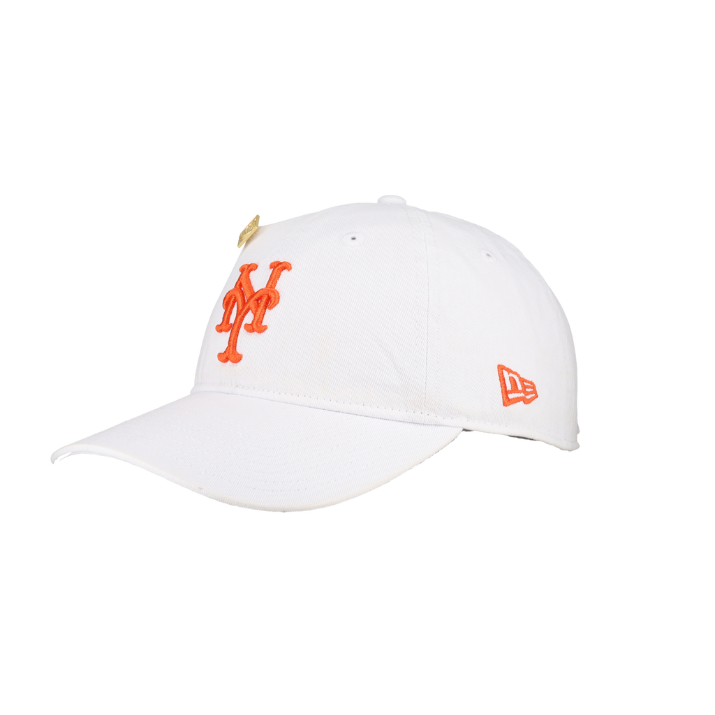 New York Mets New Era 9Twenty Adjustable Hat (White Orange)