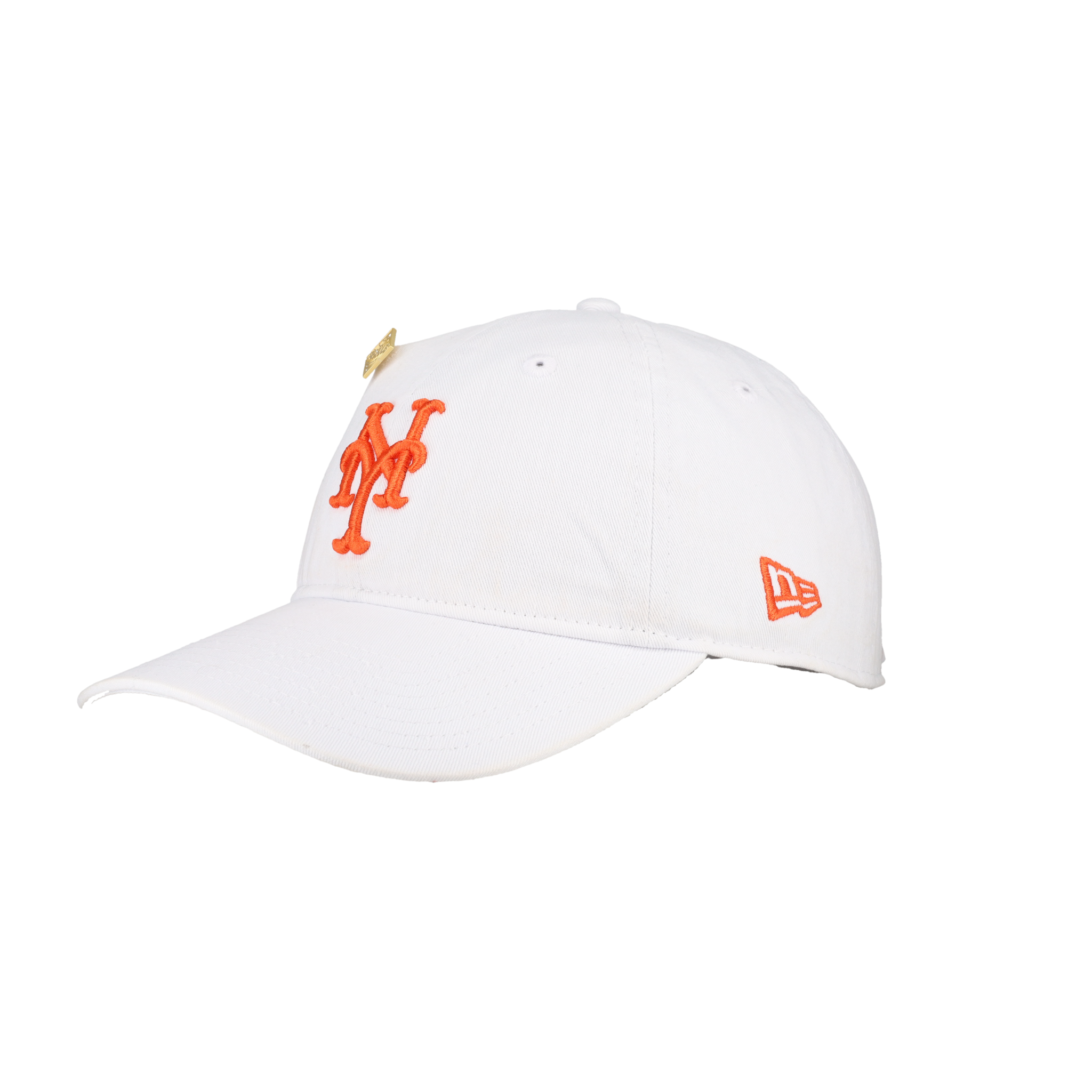 New York Mets New Era 9Twenty Adjustable Hat (White Orange)