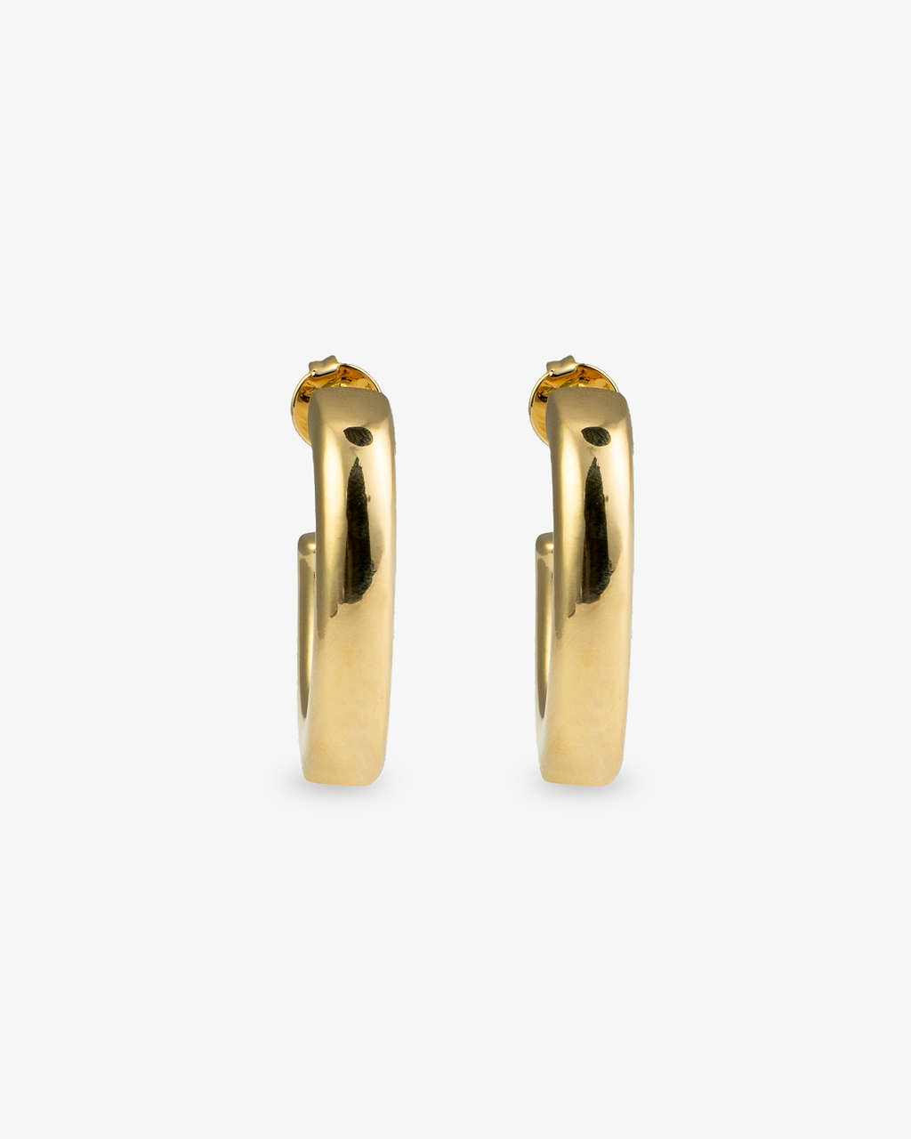 Mia Chunky Gold J-Hoop Statement Earrings