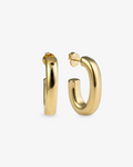 Mia Chunky Gold J-Hoop Statement Earrings