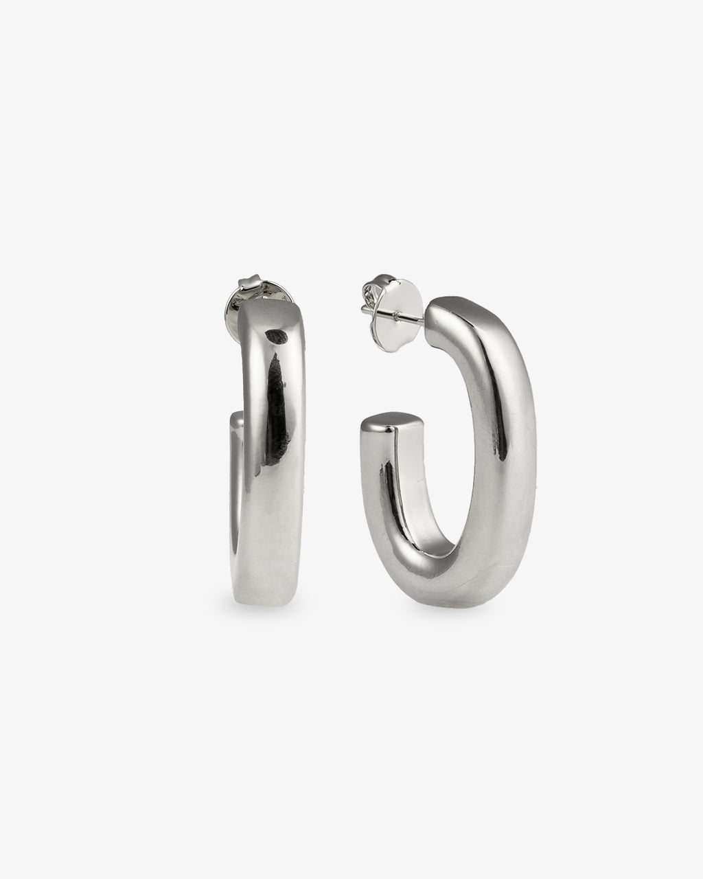 Mia Chunky Gold J-Hoop Statement Earrings