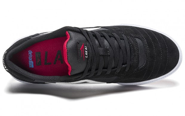 Lakai Shoes Cambridge - Black/White Suede