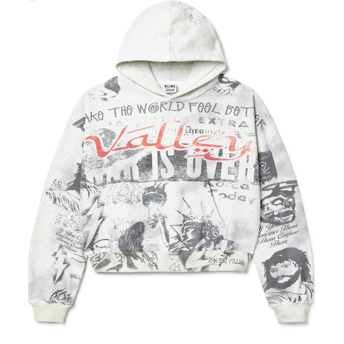 Vale Forever Mural Hoodie 'Grey'