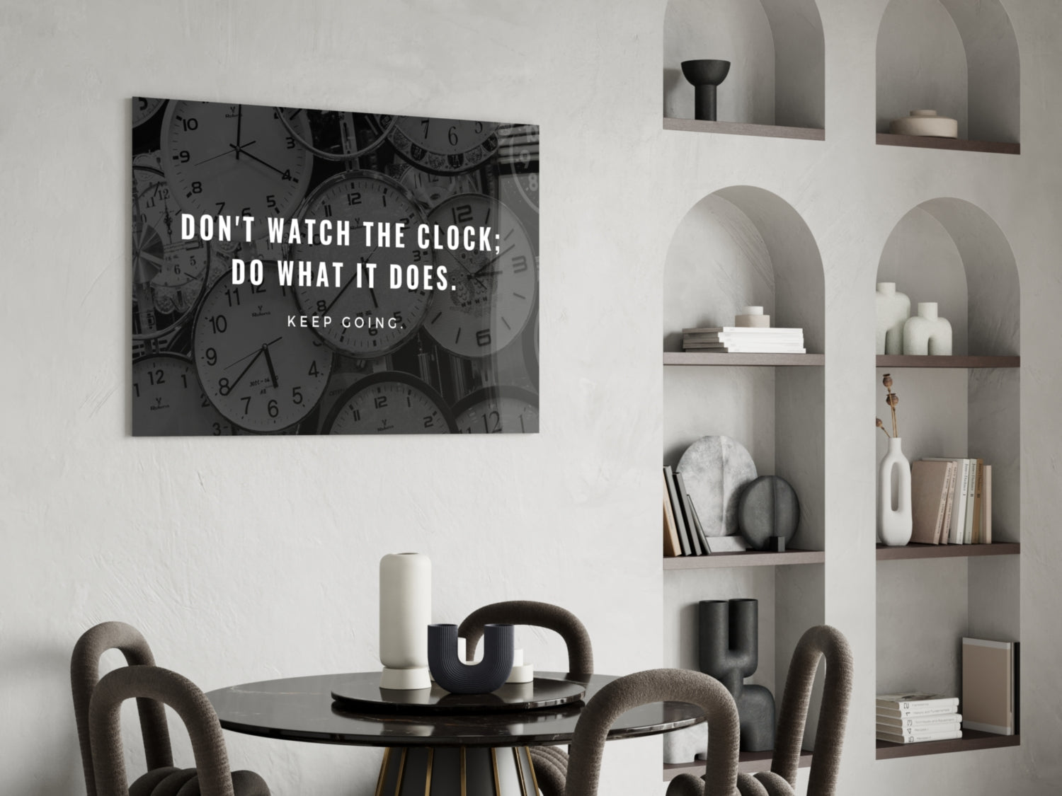 Famous Words Glass Wall Art