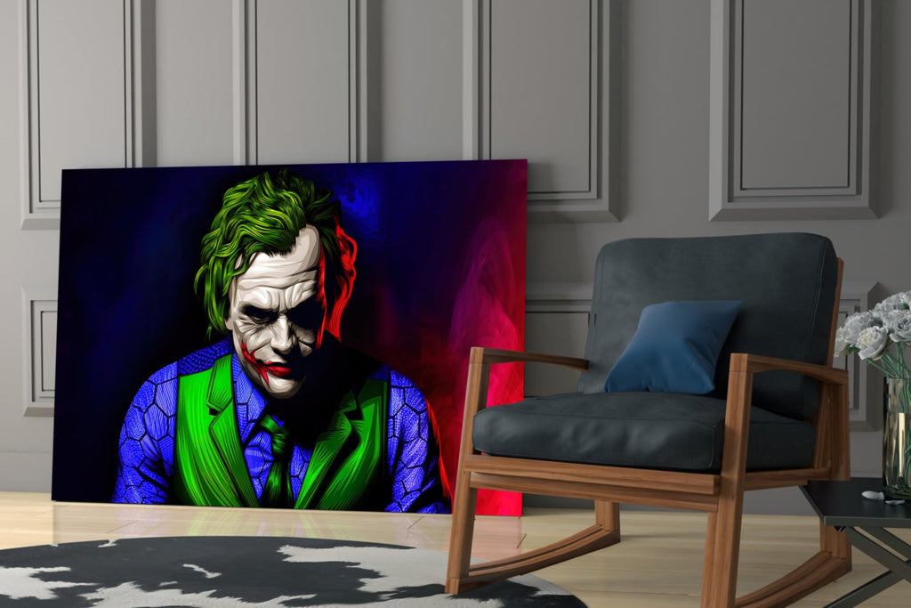 Joker Glass Wall Art