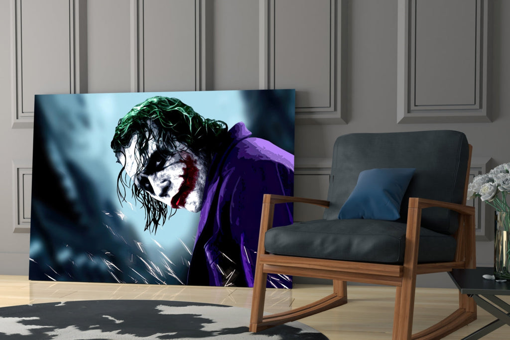 Joker Glass Wall Art