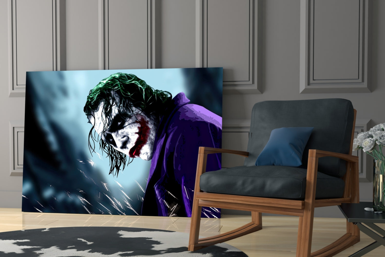 Joker Glass Wall Art