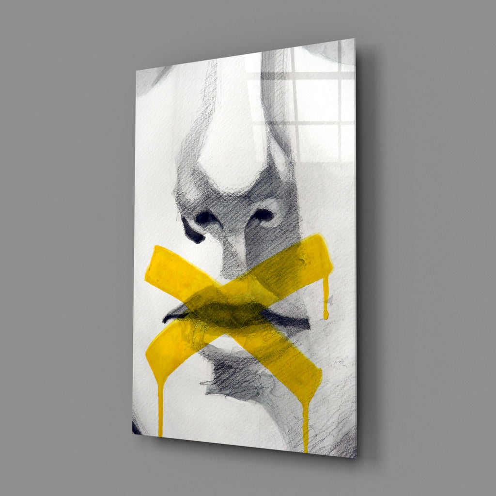 Silence Glass Wall Art