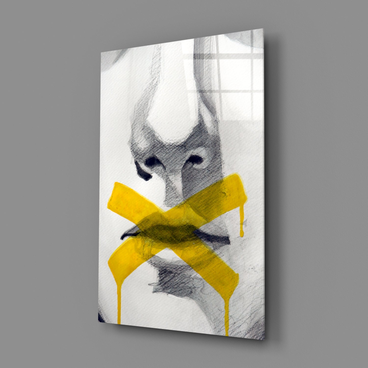 Silence Glass Wall Art