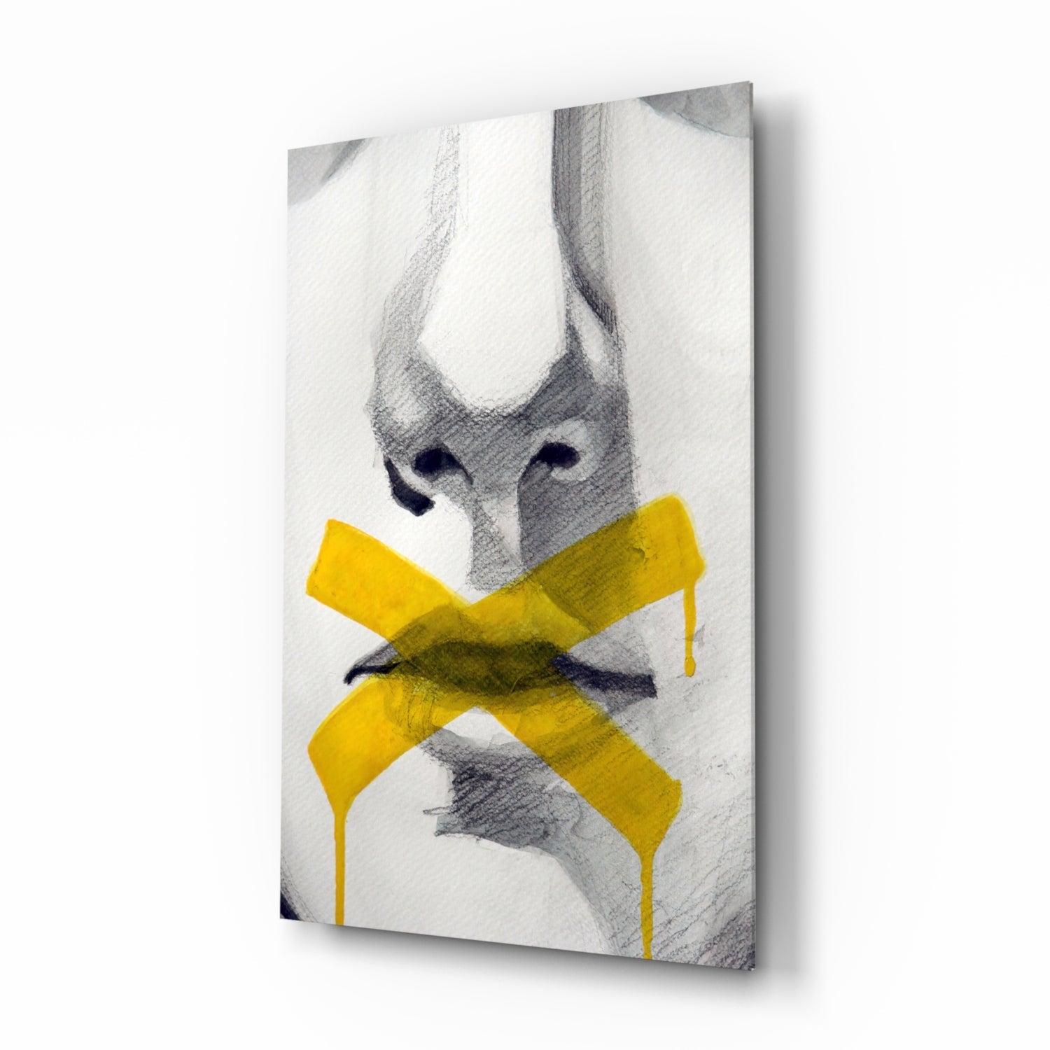 Silence Glass Wall Art