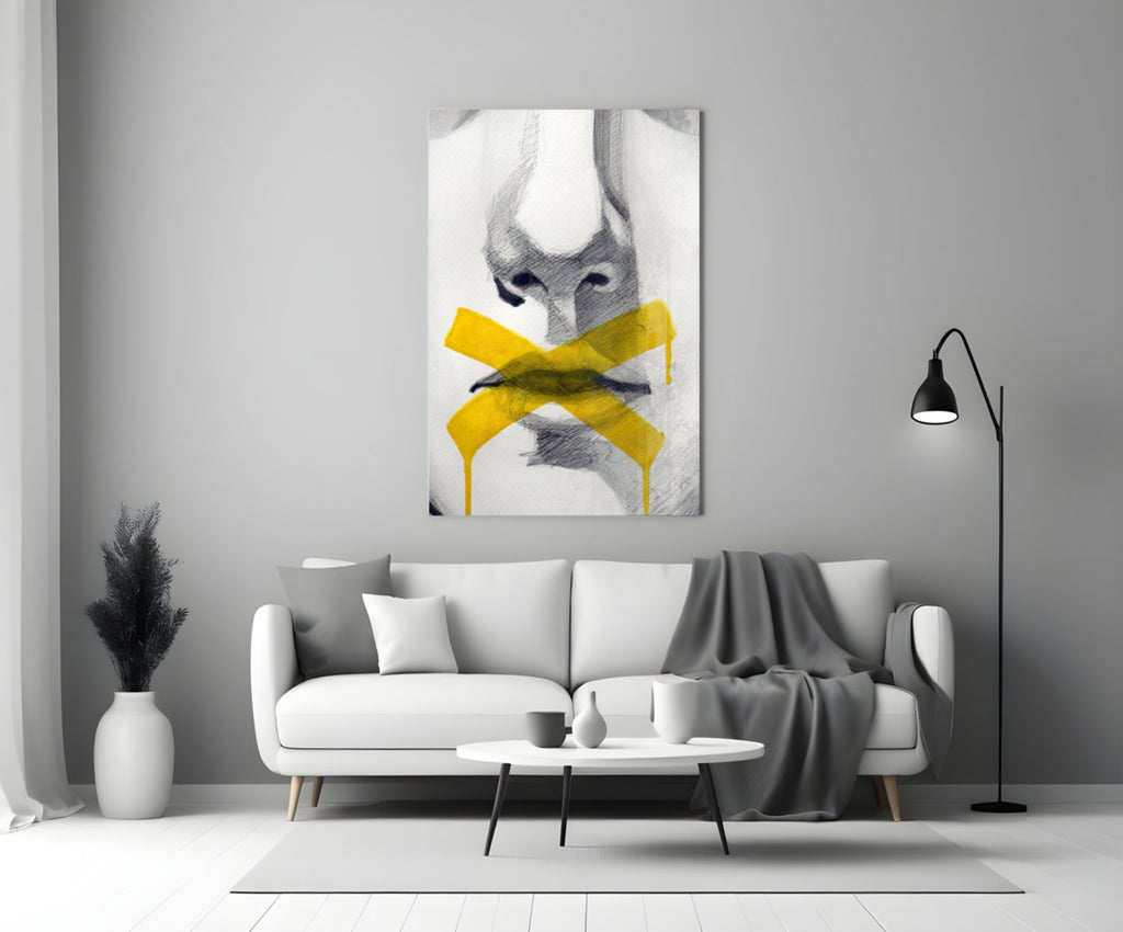 Silence Glass Wall Art