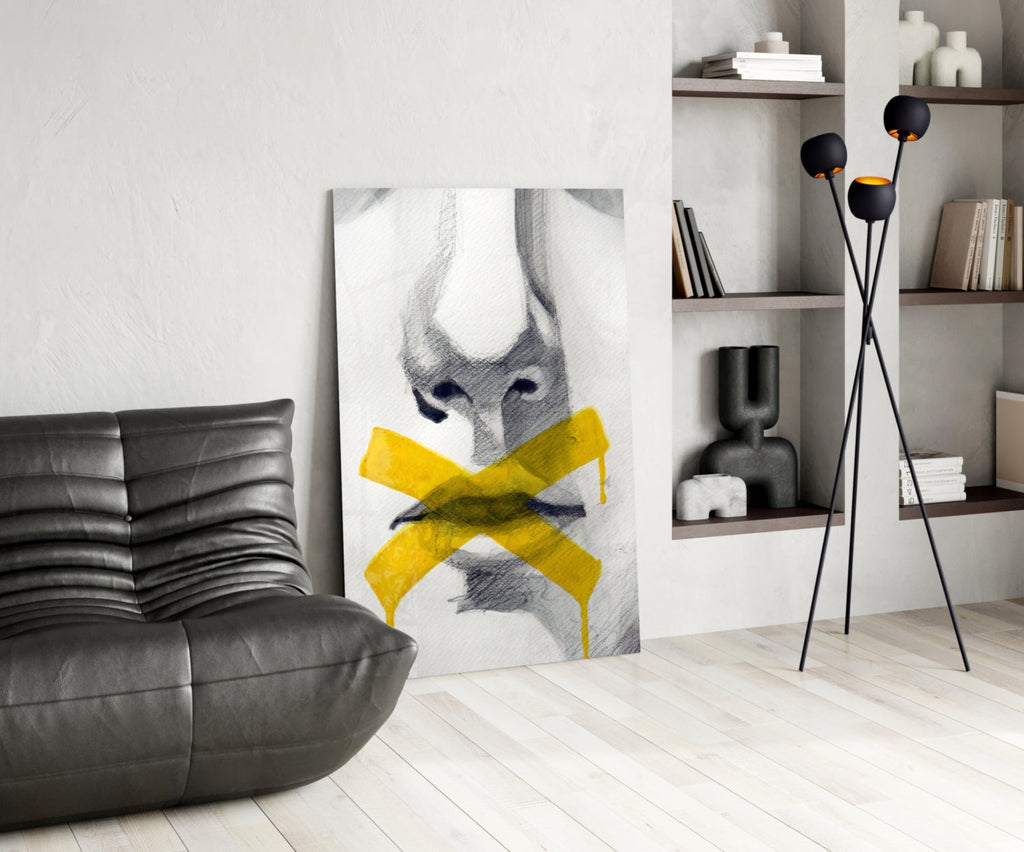 Silence Glass Wall Art