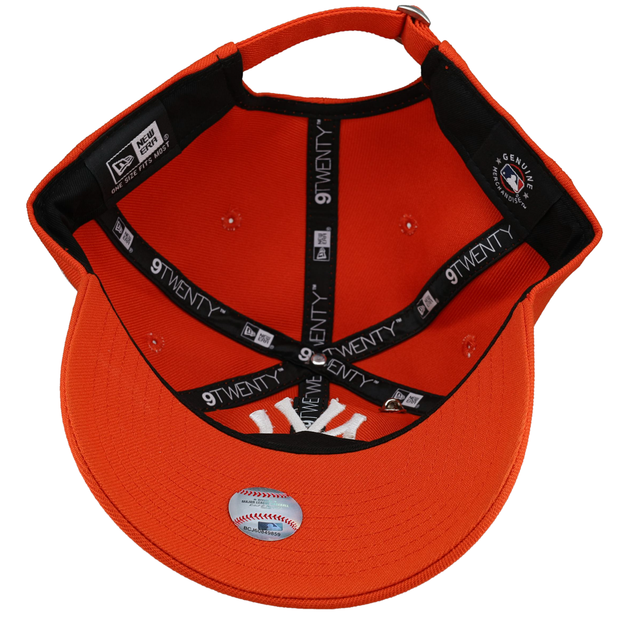 New York Yankees New Era 9Twenty Adjustable Hat (Countdown Orange)