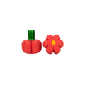 Moxi Brake Petals Toe Stops - Red Hibiscus (Pair)