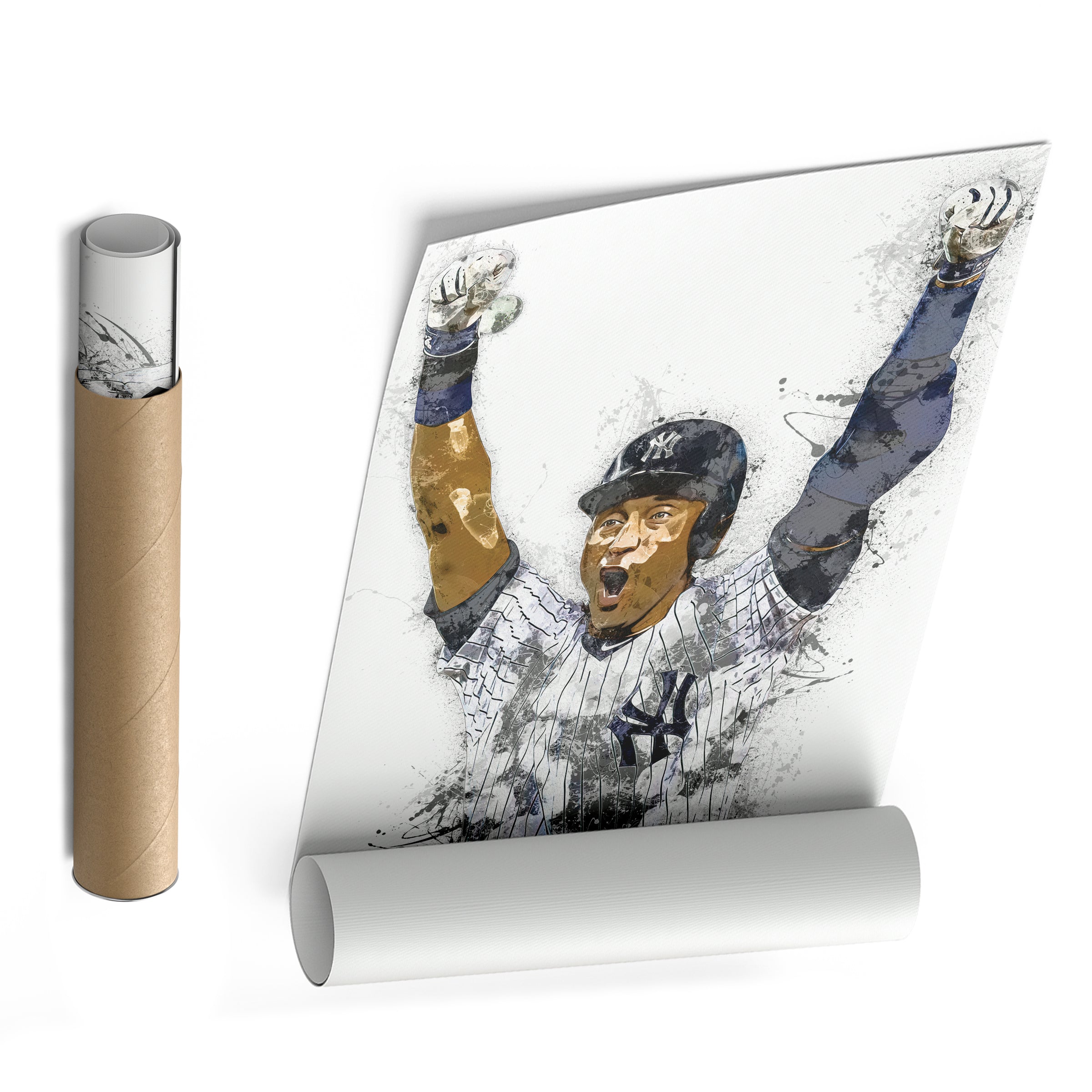 Derek Jeter Canvas Art – New York Yankees Wall Decor